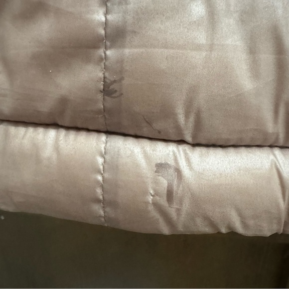 Calvin Klein Women Puff Vest in Light Rose Pink Small Gold Zip - Picture 9 of 11